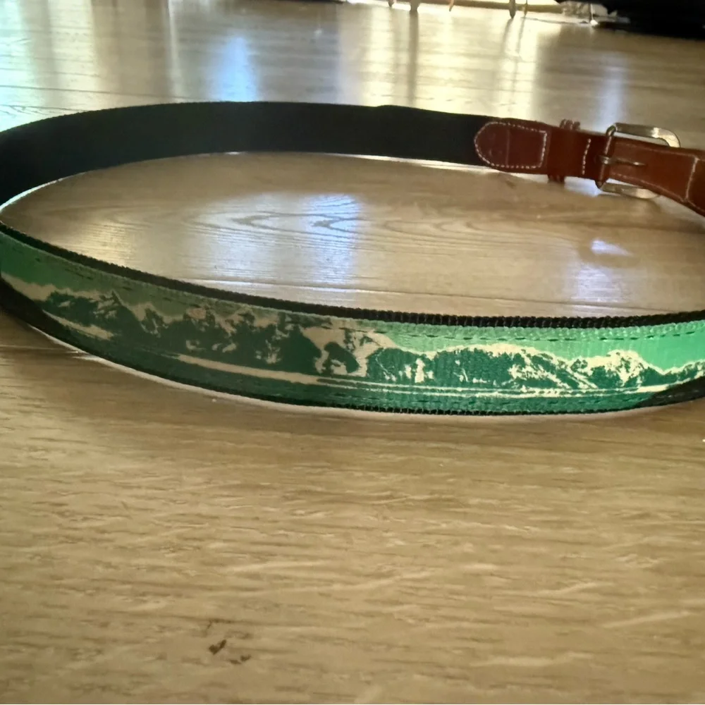 Croakies nylon mountain outdoor hiking scene leather cloth belt